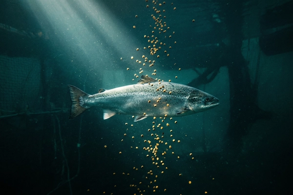 Hero banner illustration for "AI Vision Systems Transform Fish Farming as Industry Races to Automate"