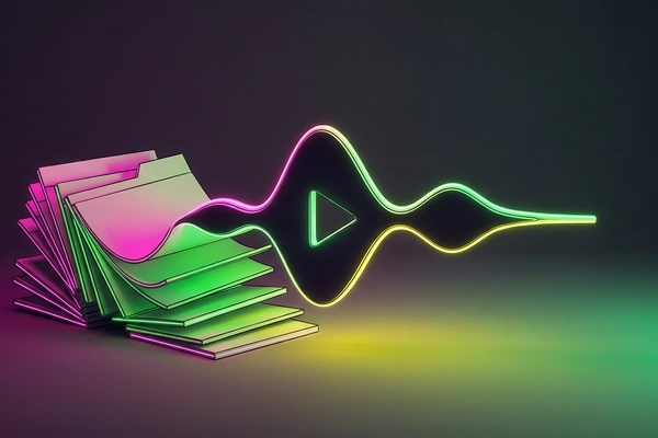 Hero banner illustration for "NotebookLM Founders' Huxe Turns Your Digital Life Into AI Radio"