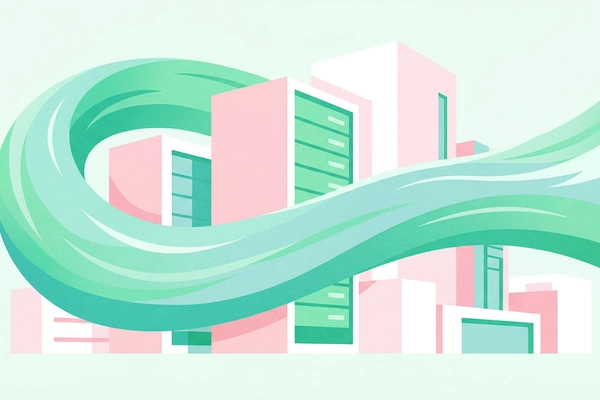Hero banner illustration for "YC-Backed Inviscid AI Launches Real-Time Building Energy Platform"