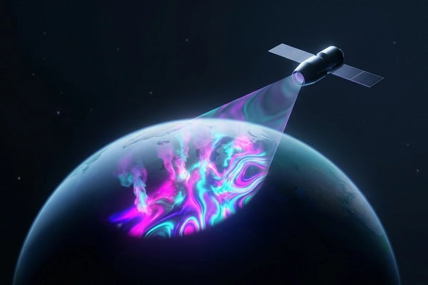 Hero banner illustration for "AIRMO Secures €5M Seed to Launch Methane-Tracking Satellites"
