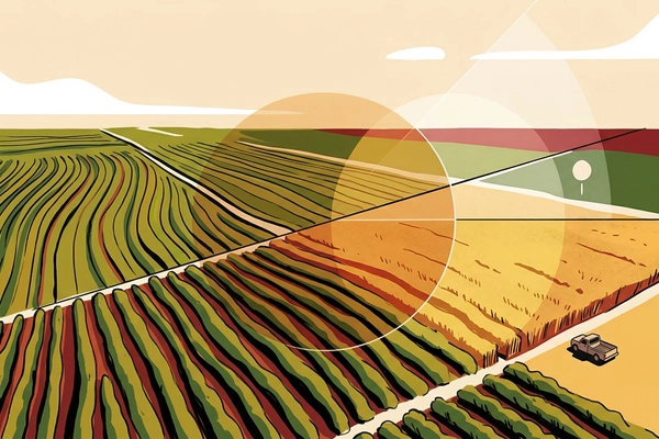 Hero banner illustration for "Satellite Verification Gets USDA Green Light as Verdex Scales to 100M Acres"