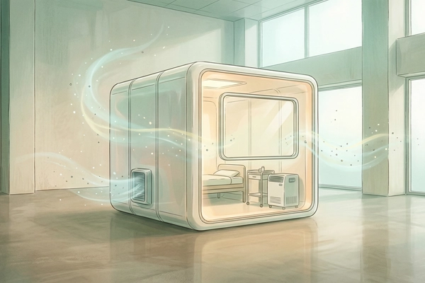 Hero banner illustration for "Carecubes Raises $6.5M for Portable Isolation Units Amid Measles Surge"