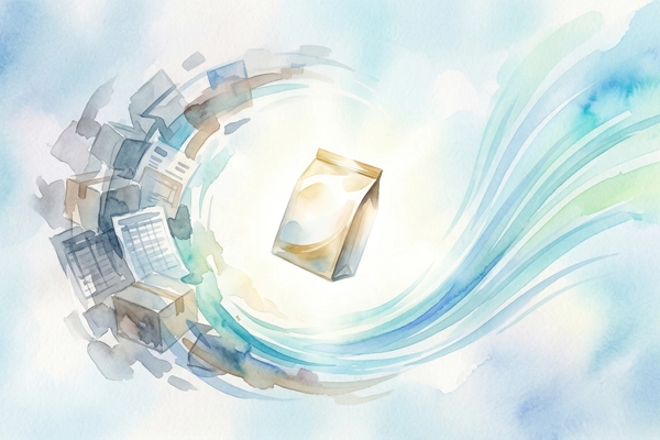 Hero banner illustration for "Corvera's AI Workforce Automates CPG Operations, Claims 40% Profit Boost"