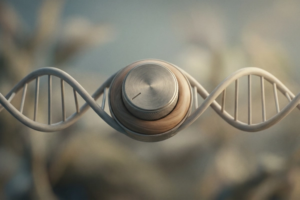 Hero banner illustration for "Origin Bio's AI Challenges DeepMind in Gene Therapy Design"
