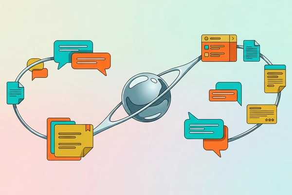 Hero banner illustration for "Nalvin Brings No-Code AI Agents to Slack as Official Launch Partner"