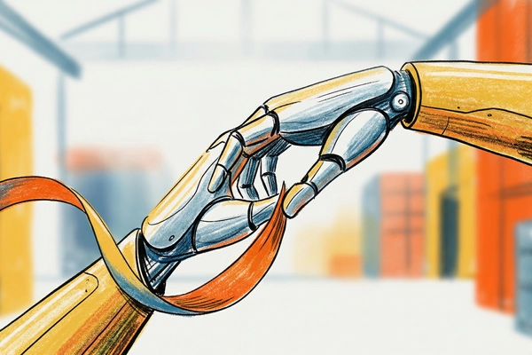 Hero banner illustration for "The Race to Archive Human Skill for Robot Training"