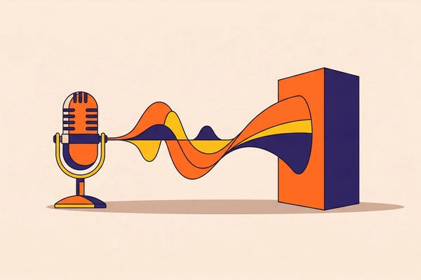 Hero banner illustration for "Maven Launches Voice Payment API for AI Agents Amid Commerce Shift"