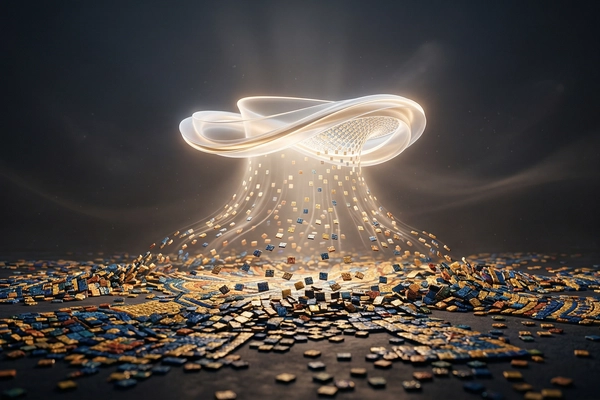 Hero banner illustration for "YC-Backed Visibl Takes On Chip Design Giants With AI Coordination Layer"