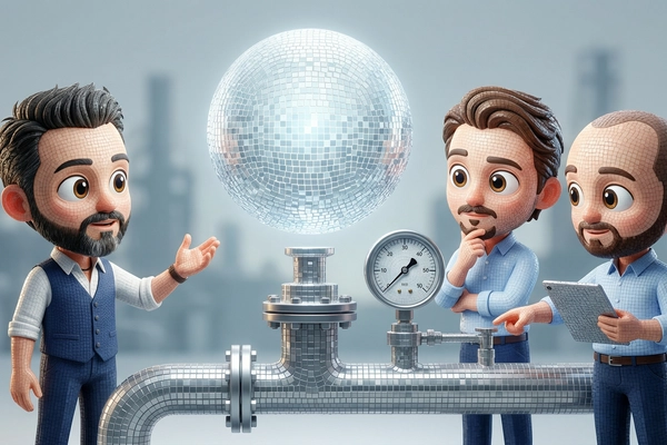 Hero banner illustration for "Energy Robotics Scales AI Inspection Platform via Global Partners"
