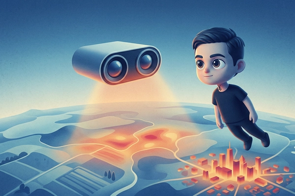 Hero banner illustration for "SatLeo Labs Raises $2.2M Seed for Thermal Satellite Climate Intel"