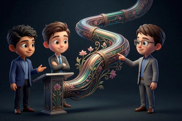 Hero banner illustration for "Inside YC W26: How Vertical AI Tools Are Reshaping B2B SaaS"