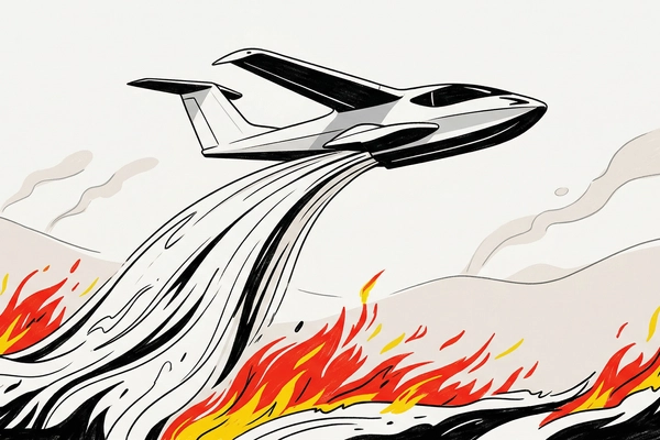 Hero banner illustration for "HYNAERO Raises €117M to Build Next-Gen Wildfire Fighting Aircraft"