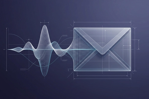 Hero banner illustration for "Avec Launches AI Email App That Handles Gmail in Seconds"