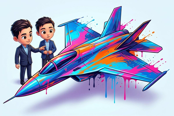 Hero banner illustration for "Hybron's Composites Tech Draws Defense Industry Attention"