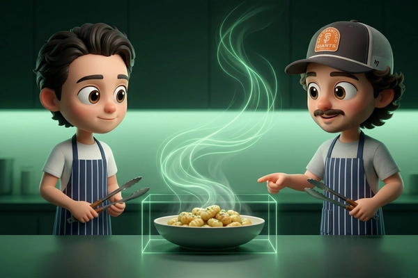 Hero banner illustration for "Ex-Strava Founders Raise $2.3M for AI-Powered Cooking Social App"