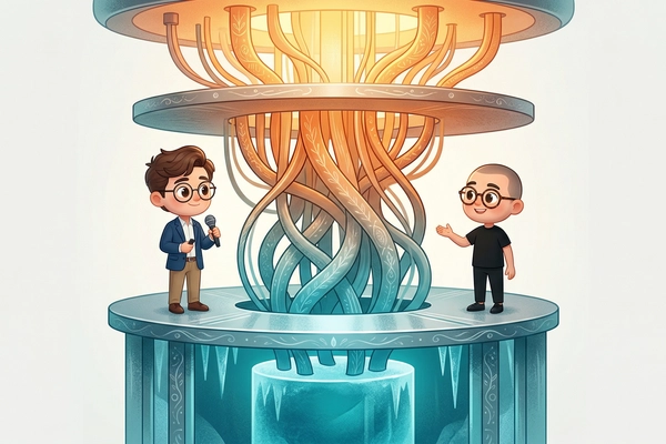 Hero banner illustration for "Rhonexum Raises €867.5K to Scale Quantum's Cryogenic Electronics"