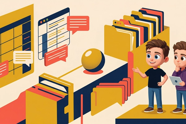 Hero banner illustration for "Deeptune Raises $43M from a16z for AI Agent Training Platform"