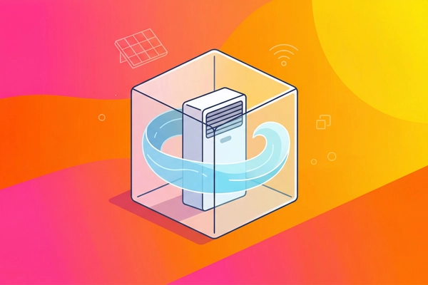 Hero banner illustration for "Helium Smart Air Raises $2M for Compact, App-Controlled ACs"