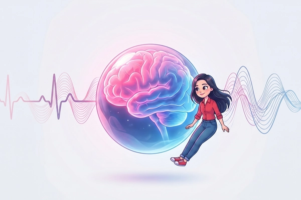 Hero banner illustration for "Wavelet Medical Raises $7M Seed for AI-Powered Fetal Brain Monitoring"