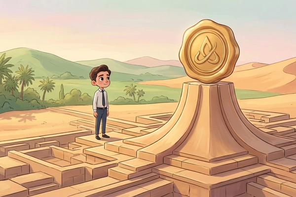 Hero banner illustration for "Signit Secures $15M Series A for Arabic-First Contract Platform"