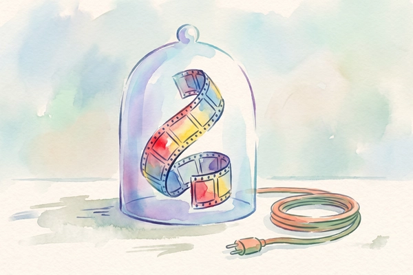 Hero banner illustration for "VidStudio Launches Privacy-First Video Editor That Never Uploads Files"