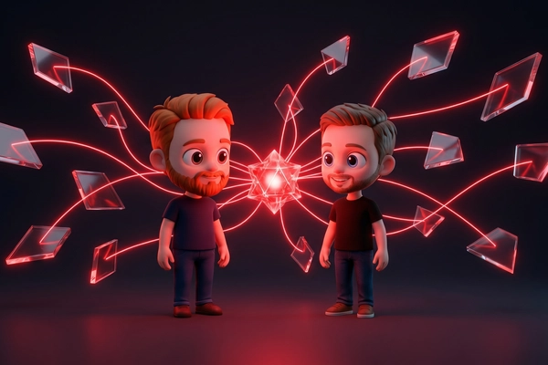 Hero banner illustration for "How Tana's AI Workspace Won Product Hunt's 2025 Product of the Year"