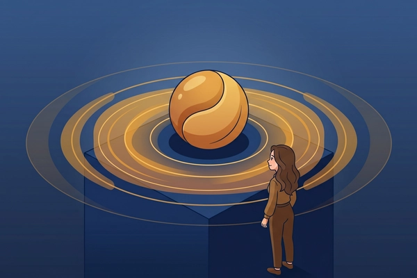Hero banner illustration for "TIES Launches Men's Fertility Brand with $1.5M HumanCo Backing"