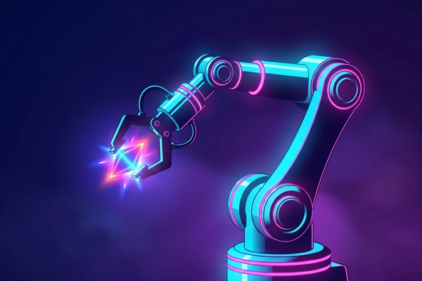 Hero banner illustration for "Egypt's Raedbots Launches First Local Industrial Robotics Manufacturer"