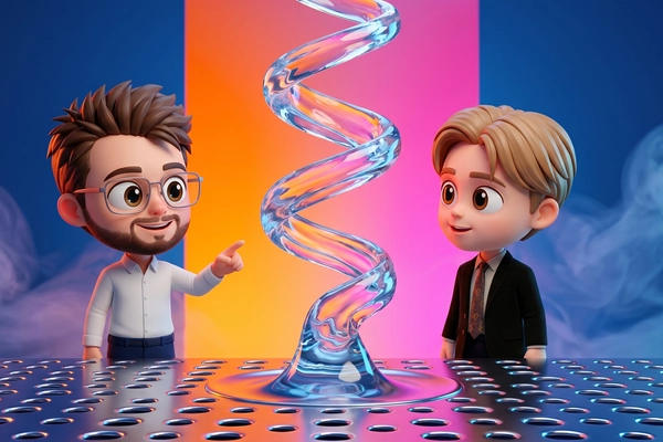 Hero banner illustration for "Spiral Hydrogen Raises €2.7M for 95%-Efficient Electrolyzer Tech"