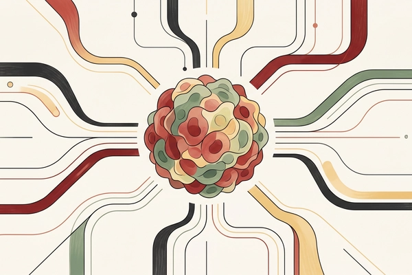 Hero banner illustration for "Kanvas Biosciences Raises $48M to Map Microbiome for Cancer Therapy"