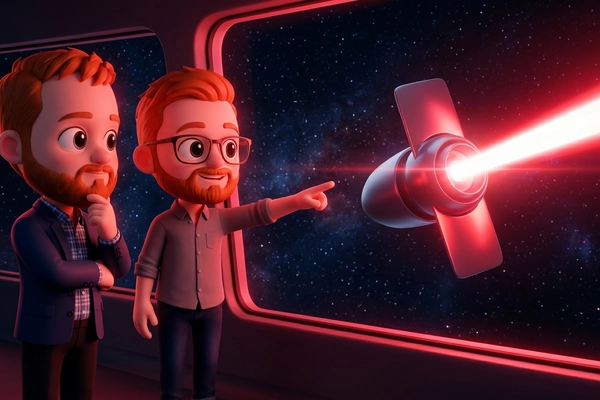 Hero banner illustration for "Star Catcher Raises $65M to Build First Space Power Grid"