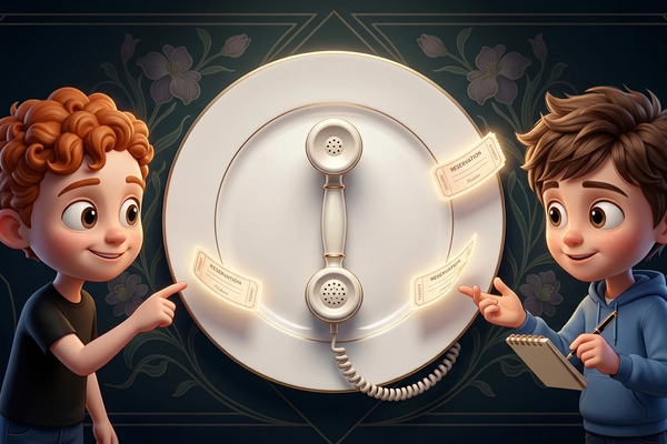 Hero banner illustration for "YC-Backed Elyra Tackles $100K Restaurant Booking Loss With AI System"