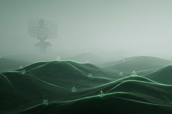 Hero banner illustration for "Inside the Passive Sensing Mesh Revolution Reshaping Drone Security"