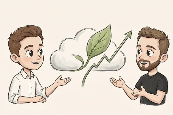 Hero banner illustration for "Greenpixie Raises $6M to Tackle AI-Era Cloud Emissions at Scale"