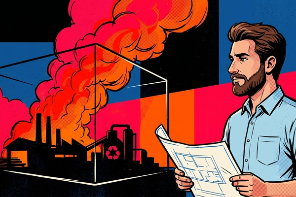 Hero banner illustration for "AVIAN Raises $2.6M to Prevent Industrial Fires with AI Thermal Cameras"