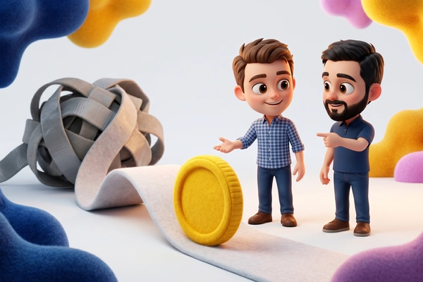 Hero banner illustration for "Sunbound Closes Series A to Scale Senior Care Payment Platform"