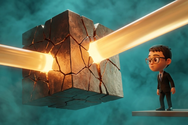 Hero banner illustration for "AI Scientists Target Semiconductor Bottleneck as Chip Demand Hits $1T"