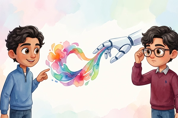 Hero banner illustration for "The Race to Build the Fastest Robot Remote Control Software"