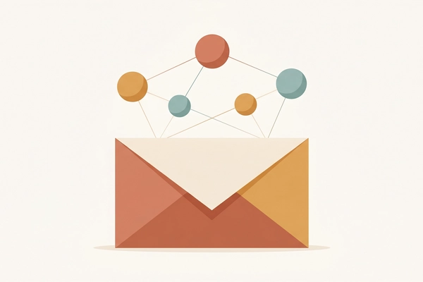 Hero banner illustration for "Primitive Builds Email Infrastructure for the AI Agent Economy"