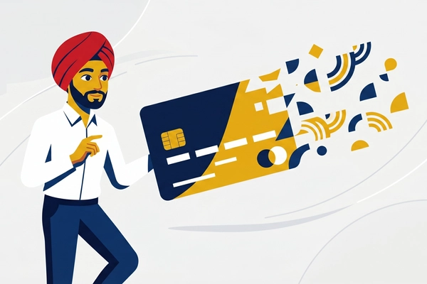 Hero banner illustration for "Allowance Launches Scoped Payment Cards for AI Agents"