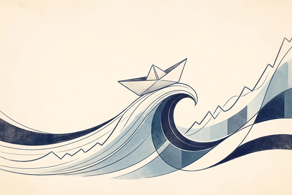 Hero banner illustration for "The Rise of AI-Native Hedge Funds: Autonomy Meets Asset Management"