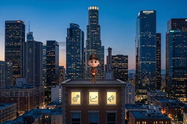 Hero banner illustration for "Solo Founder's AI Agent Aims to Run Entire Companies"
