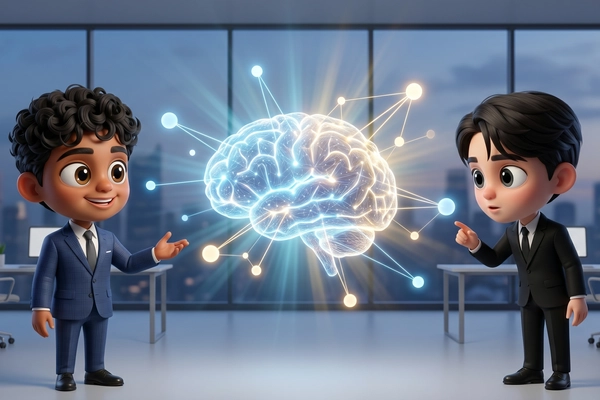 Hero banner illustration for "Wato Launches Shared Memory Platform for AI Agent Teams"