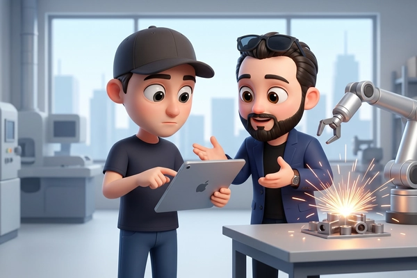 Hero banner illustration for "AI Tackles America's Welder Crisis: 320,500 Pros Needed by 2029"