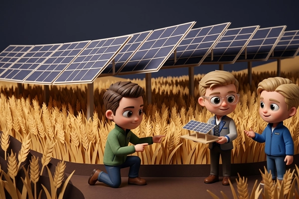 Hero banner illustration for "Feldwerke Secures €12M Credit Line for 100 MW Agri-Solar Pipeline"