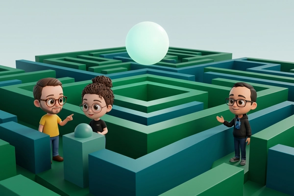 Hero banner illustration for "Ex-Monzo Team's Gradient Labs Doubles Series A to $26M"