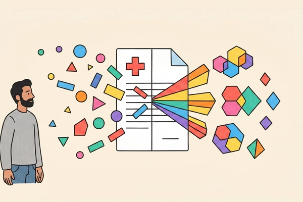Hero banner illustration for "Novellia Raises $18M Series A to Democratize Health Records Access"