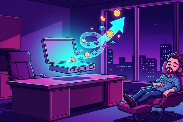 Hero banner illustration for "Polsia Raises $30M at $250M Valuation with One Employee and $10M ARR"