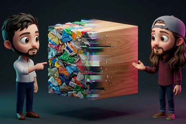 Hero banner illustration for "Circular11 Raises €2.7M to Turn Plastic Waste Into Building Materials"