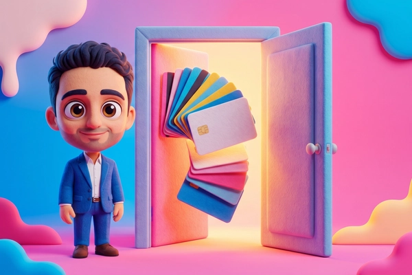 Hero banner illustration for "Uno Wallet Launches AI That Auto-Picks Your Best Credit Card"